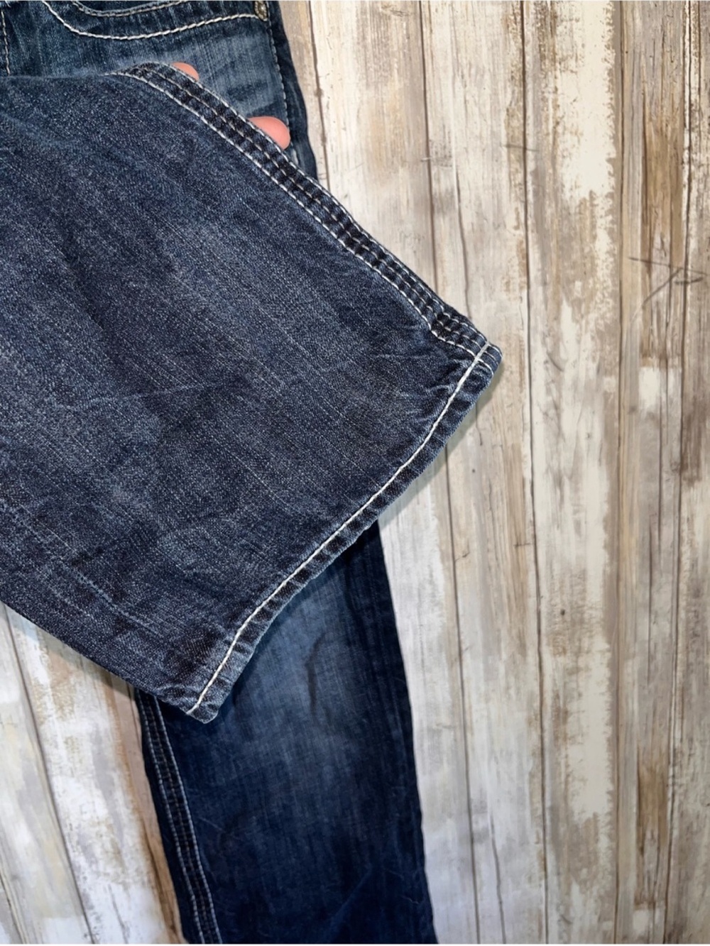 Big Star Pioneer Bootcut Jeans Womens 28S Dark Wash 100% Cotton - Picture 4 of 7